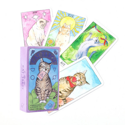 Tarot Deck Card și Ghid Joc Tarot Jucărie Tarot Divinație Oracole Ghid Soarta Board Engleză Pentru Cadou de familie
