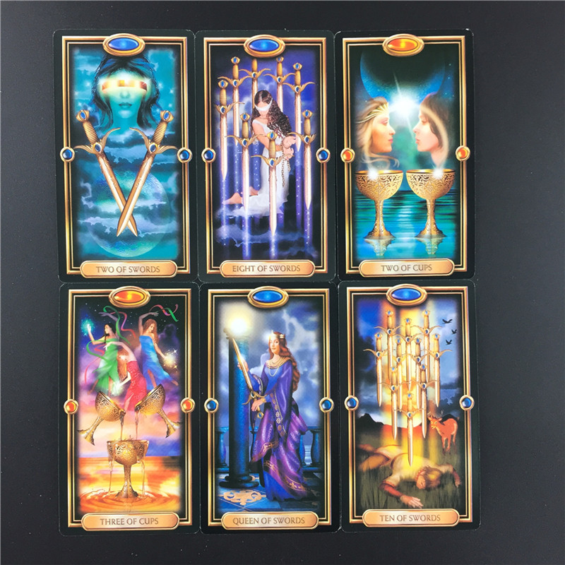 Tarokaart ja juhend Taromäng Taromängu mänguasi Taro ennustamine Oraaklite juhendamine Saatuselaud inglise keel Perele kingitus