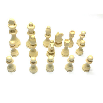 Υψηλής ποιότητας ξύλινα διεθνή κομμάτια σκακιού με χάρτινη σκακιέρα King Height 65mm Εκπαιδευτικό Εργαλείο Παιχνιδιού Σκακιού