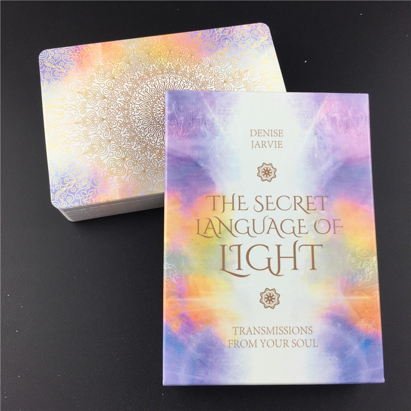 Oracle limbajul secret al luminii Tarot Oracle Card Board Deck Jocuri Cărți de joc pentru joc de petrecere