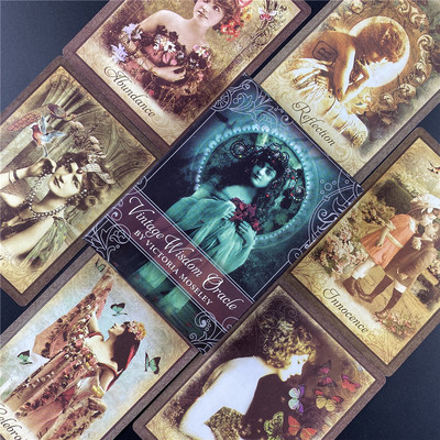 Vintage Wisdom Oracle Tarot Cards e-Guidebook Cards Divination Wisdom Love Divination Fate Tarot Deck Επιτραπέζια παιχνίδια