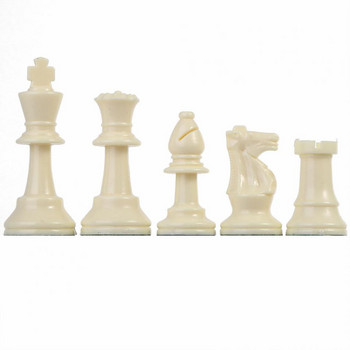 32 τμχ Πλαστικά κομμάτια σκακιού Chessmen International Word Chess Set Ασπρόμαυρο Chess No Chessboard Game Ψυχαγωγικό αξεσουάρ