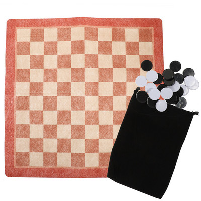 Lauamäng Mini reisimalekomplekt Vintage mänguasjad kabe Vintage reisimalekomplekt riidest tasku malelaud laps