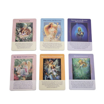 Angels of Abundance Oracle Cards Английска версия Tarot Card Deck Fate Divination Gameplay Family Party Board Game