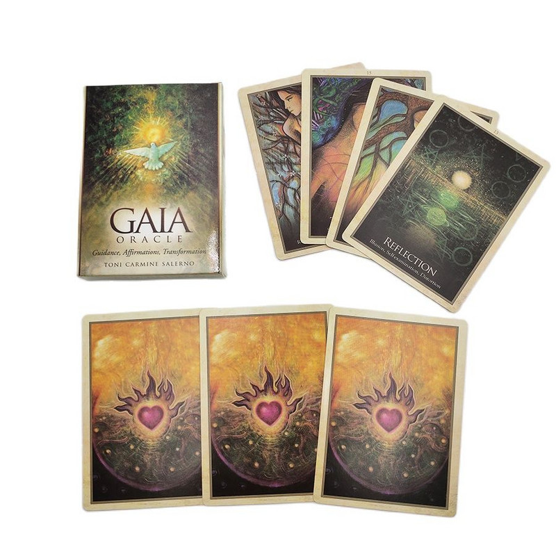 Gaia Oracle Cards Friends Party Board Game Divination Fate Gameplay 45 Card Family Entertainment Joc de masă