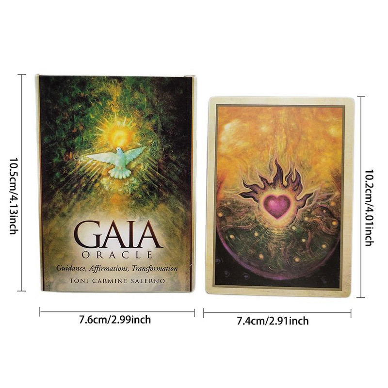Gaia Oracle Cards Friends Party Board Game Divination Fate Gameplay 45 Card Family Entertainment Joc de masă