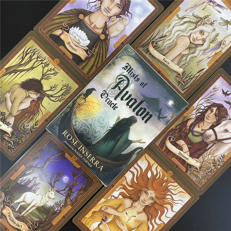 Cărți Oracle Golden Lenormand Joc de masă de petrecere pentru petrecerea timpului liber Deck de tarot profetic de înaltă calitate cu ghid