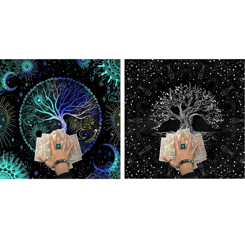 Tarot Kártya Terítő Oltárok Ruhák Életfák Asztalterítő Asztrológia Jóslások Csúszásgátló Szőnyeg Gobelin Lakásdekorációk