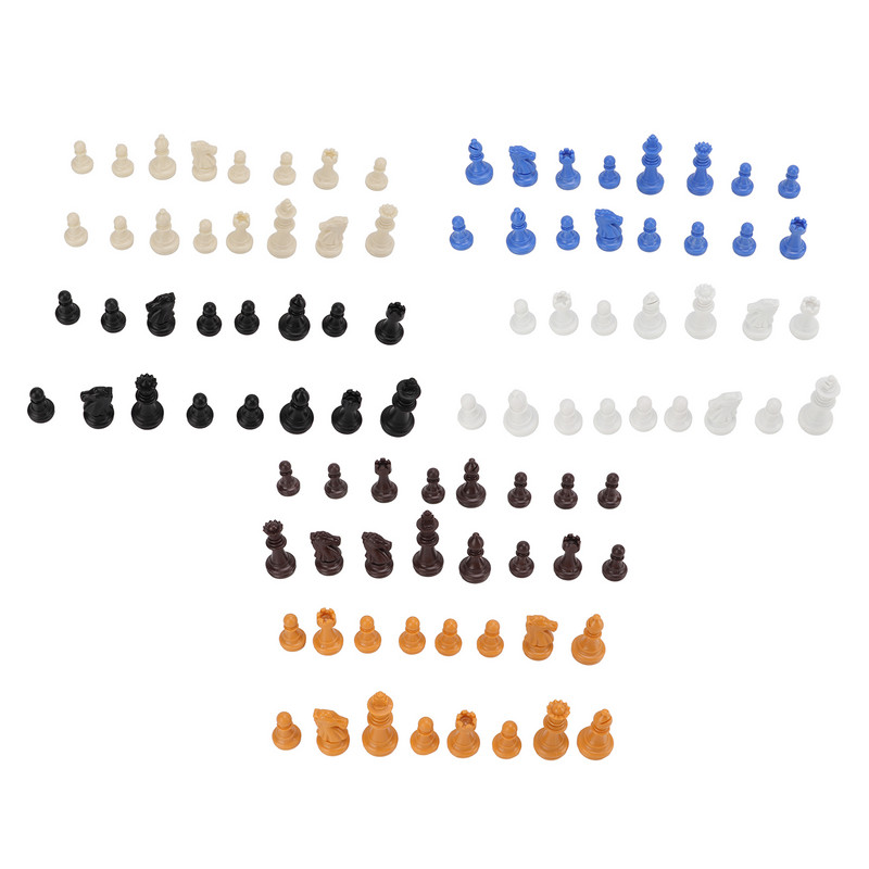 Piese de șah de schimb Piese de figurine de șah universal PS Plastic robust pentru petrecere
