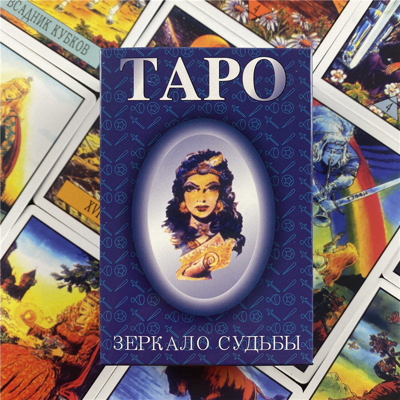 Vene taropaki taskusuuruses tarokaardid saatuse ennustamise lauamängude jaoks