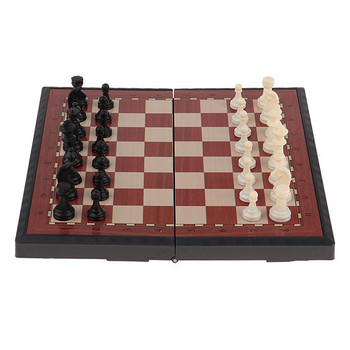 Преносим сгъваем международен шахматен комплект Travel 19x10cm