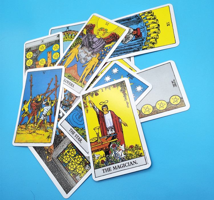 9 stili Maģiskais Tarot Izdevums angļu valodā Radiant Rider Wait Taro kārtis Rūpnīcā izgatavotas Smita Taro Klāja Galda spēļu kārtis Raganu Taro