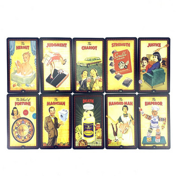 Housewiues Tarot Card Prophecy Divination Deck Семейно парти Настолна игра Игра за гадаене Карти за начинаещи