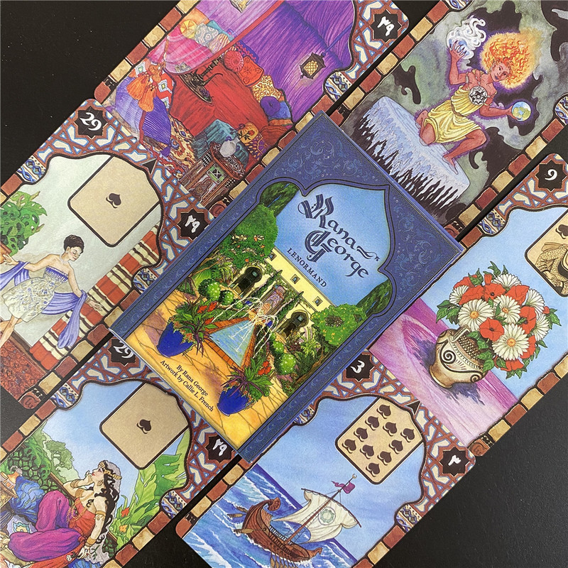 Star Spinner Tarot kártya angol verzió Oracle Divination Fate Game Deck Asztali Társasjátékok Játékkártya PDF-útmutatóval