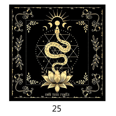 49x49cm Taro kaardi laudlina flanell geomeetriline kujund ennustamine altaririie lauamäng Oraaklite kaardipadjake ruunide tugi