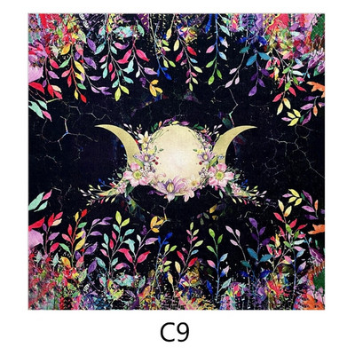 49x49cm Taro kaardi laudlina flanell geomeetriline kujund ennustamine altaririie lauamäng Oraaklite kaardipadjake ruunide tugi