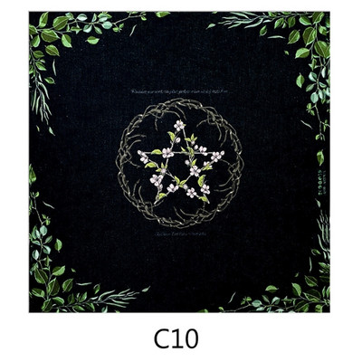 49x49cm Taro kaardi laudlina flanell geomeetriline kujund ennustamine altaririie lauamäng Oraaklite kaardipadjake ruunide tugi