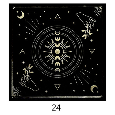 49x49cm Taro kaardi laudlina flanell geomeetriline kujund ennustamine altaririie lauamäng Oraaklite kaardipadjake ruunide tugi