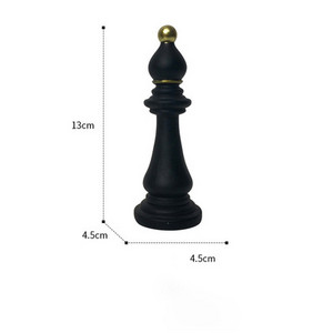 Retro šachmatų statula Dervos šachmatų figūrėlė Retro namų puošmena Papuošalai Minkšta apranga piktadarys šachmatų figūrėlė skulptūra Prabangūs šachmatai