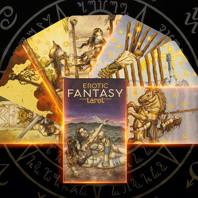 2022 New Arrive Curious Tarot Card Interactive Desktop Gothic Font Teljes angol verzió Oracle Cards Kiváló minőségű asztali játék