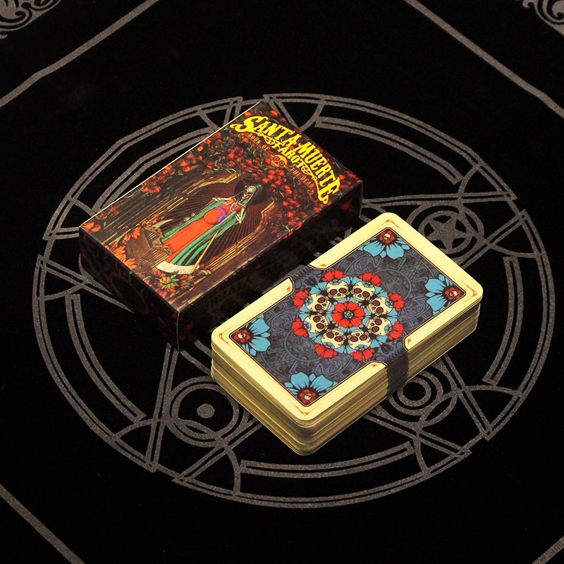 2022 New Arrive Curious Tarot Card Interactive Desktop Gothic Font Teljes angol verzió Oracle Cards Kiváló minőségű asztali játék