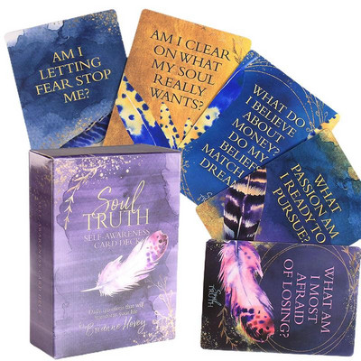 Souls Truth Self-Awareness Card Deck Tarot Cards English Tarot Deck Party Board Game Oracle Cards Fortune Telling Game Cards