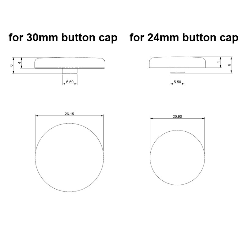 12 vnt. arkadiniai pakaitiniai „Hitbox“ mygtukų dangteliai mechaniniams mygtukų dangteliams „Cherry MX“ jungiklių dangteliai „Kailh“ jungiklių dangteliai