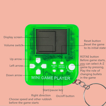 Pocket Mini Classicgame Machine Детска ръчна ретро носталгична игрова конзола с ключодържател Хамстер Видео игра 26 игри Подарък
