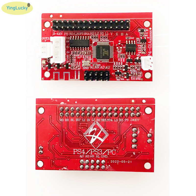 „Arcade Zero Delay“ USB plokštė belaidė „Bluetooth“ vairasvirtės kodavimo plokštė „Sanwa“ žaidimų lazdelės valdiklis PC PS3 PS4 „3 viename“ valdymas „pasidaryk pats“