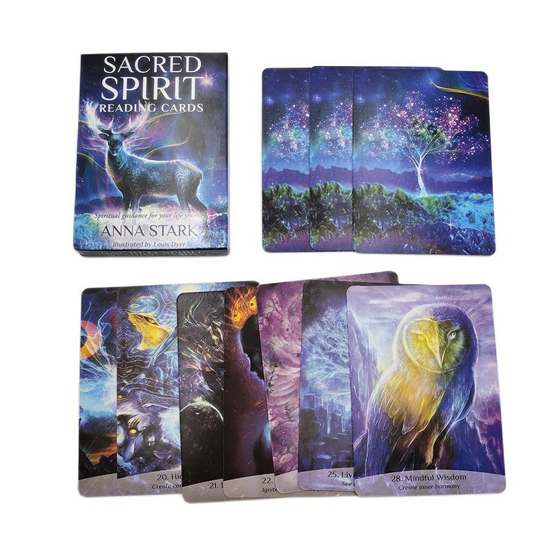 Sacred Spirit Tarot Pakli 36 Lap Tarot Kártya Titokzatos Jóslás Játékmenet Sors Asztrológia Barát Party Entertainment Társasjáték