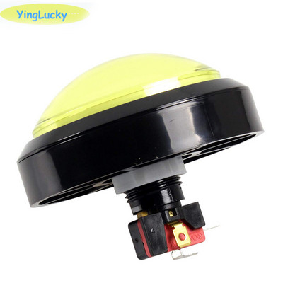 1 tk suure kupli surunupp 100 mm valgustatud mängusaali surunupud LED 12 V toitenupu lüliti surunupp mikrolülitiga