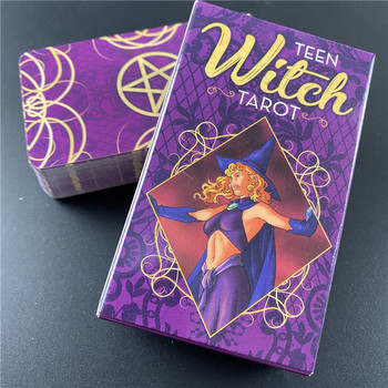 Нови Teen Witch Таро Тесте Карти и PDF Насоки Гадаене Развлечения Партита Поддръжка Настолна игра Drop Доставка