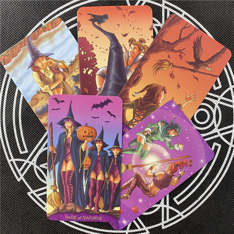 Νέες κάρτες Teen Witch Tarot Deck και PDF Καθοδήγηση Μαντεία Διασκέδαση Πάρτι Επιτραπέζιο παιχνίδι Υποστήριξη Drop Shipping