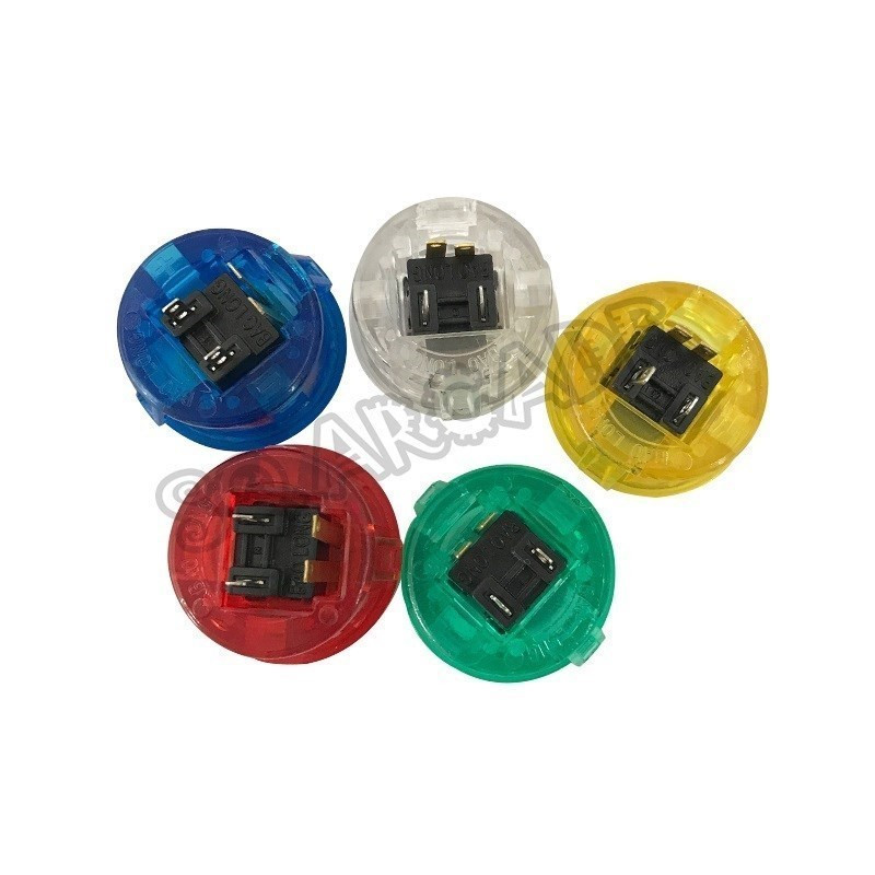 5 kom Arcade Push Button Snap 24mm 30mm Transparent Switch Buttons LED Rasvjeta 5V 12V za DIY Raspberry pi MAME PC Pandora Game