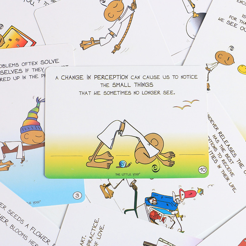 The Little Yogi Happy Notes 40 Impulse Cards With Instructions for Beigers Friends Leisure Entertainment Party Αστεία επιτραπέζια παιχνίδια
