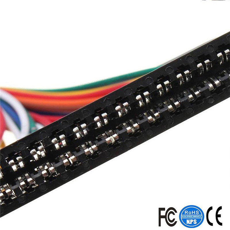 Arcade JAMMA 28/56 kaiščių 2,8/4,8 mm sąsajos spintelės laidų laidai 140 cm laidų PCB laidas, skirtas Pandora arcade žaidimų konsolėms 5V ir 12V