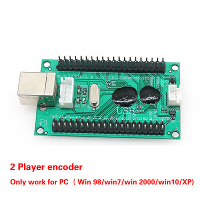 2 jucători PS3/PC/Raspberry Pi/Android Placă de joc Arcade Zero Delay Encoder USB SANWA Joystick Controller Control fără cablu