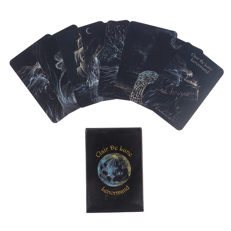 Clair De Lune Lenormand Tarot Clair De Lenormand Oraakli kaardid Saatuse ennustamise Taro kaardilauamäng veebijuhendiga