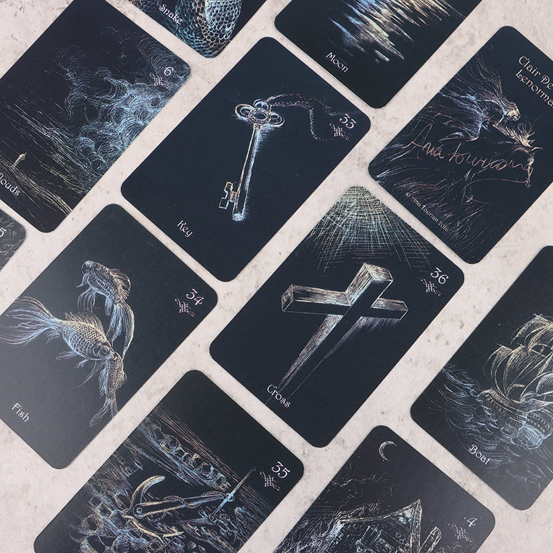 Clair De Lune Lenormand Tarot Clair De Lenormand Oraakli kaardid Saatuse ennustamise Taro kaardilauamäng veebijuhendiga