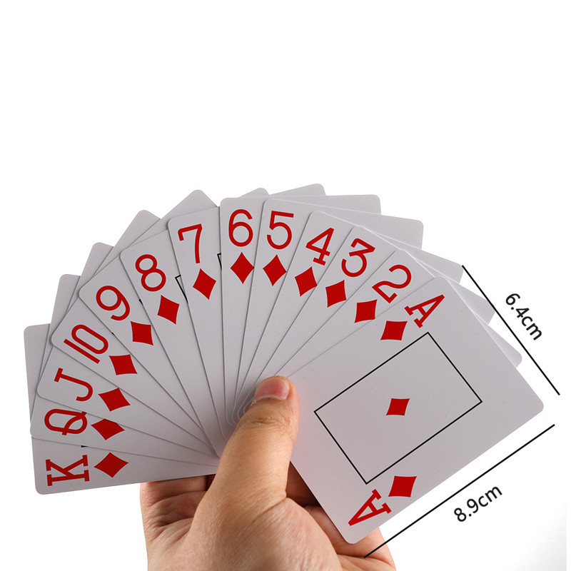 Uued kuumad 2 komplekti/partii Baccarat Texas Hold`em plastist mängukaardid veekindlad sileda pokkeri kaardilaua bridžimängud, 64*89 mm mängukaardid