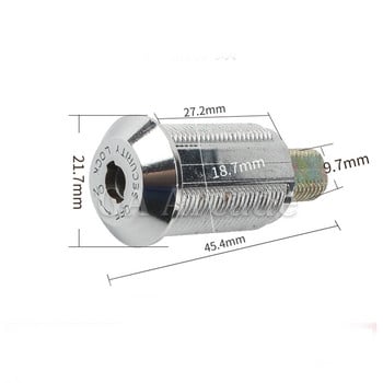 1 ΤΕΜ. 21/ 27mm Arcade Εξαρτήματα Μηχανής Arcade Κοντό κιβώτιο εργαλείων πόρτας μετρητών Σωληνοειδής κλειδαριές με έκκεντρα Κλειδιά ίδιου αριθμού για παιχνιδομηχανή Arcade