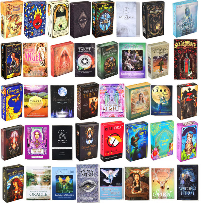 2021Νέο επιτραπέζιο παιχνίδι μαντικής κάρτας Ταρώ Πρόβλεψη παιχνιδιών Αστρολογία Έγχρωμη εκτύπωση Βωμού Πανί Λυκάνθρωπος Magic