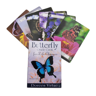 Butterfly Oracle Cards For Life Changes Witch Divination Prophecy Fortune Telling Card Friend Party Entertainment Board Game