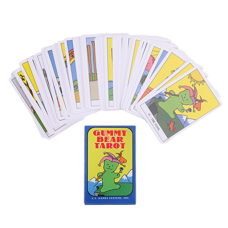 Gummy Bear Tarot kártyák Oracle Cards Party Prophecy Jóslás tarot pakli