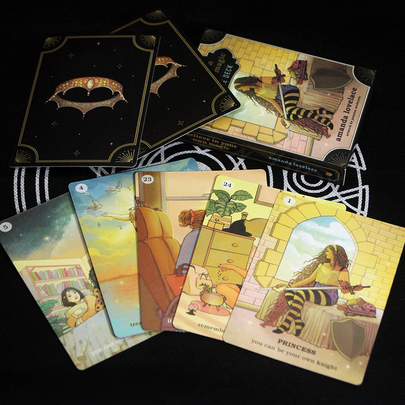 2021 Nou Sosire Tarot Interactive Desktop Oracle Card Taroturi Deck cu Ghid pentru Carte de Divertisment pentru Începători