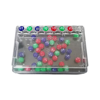 Мини машина за лотария Машина за теглене на числа 8 мм топки с малки числа