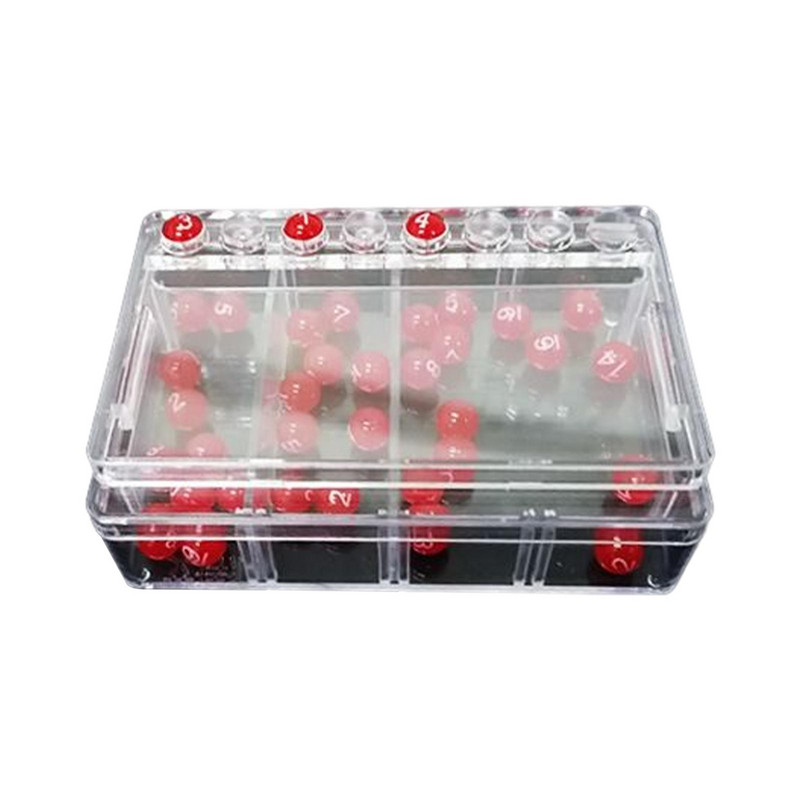 Miniloterii masina numbrite valimise masina loosimise mäng 8 mm väikesed numbripallid