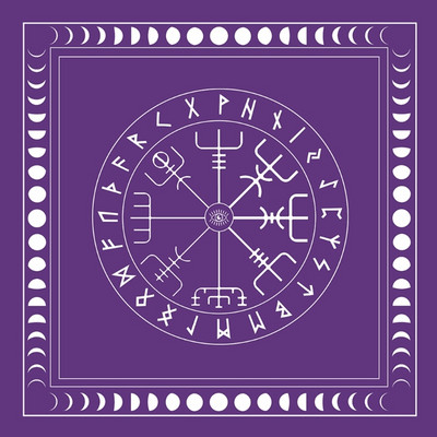 49x49cm Τραπεζομάντιλο με κάρτα Ταρώ Φανέλα Γεωμετρική Φιγούρα Μαντική Πανί Βωμού Επιτραπέζιο παιχνίδι Oracles Card Pad Runes Υποστήριξη H8WC