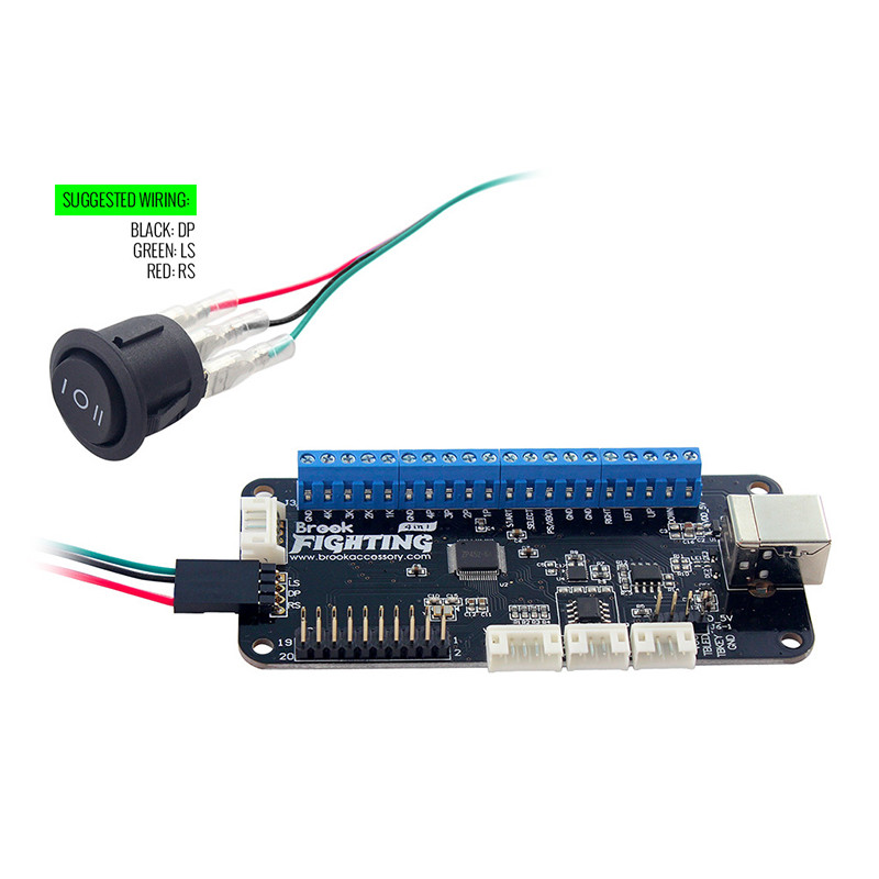 Gyorscsatlakozó DP/LS/RS kapcsoló kábelköteg Easy Plug Cable csatlakoztathat egy 3-utas billenőkapcsolót a Brook Brook Universal Fighting Boardhoz