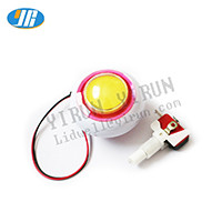 Buton strălucitor colorat, 12 V, margine iluminată, culoare automată RGB, tip de floare cu lumină, cu microcomutator, automat de jocuri cu macara